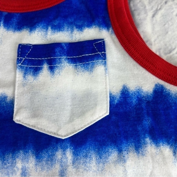 Okie Dokie red white and blue tank top size 4T - Picture 5 of 5